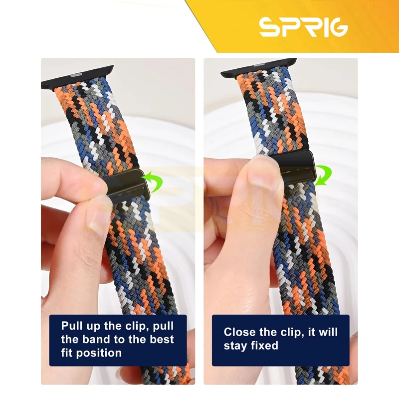 بند اسپریگ مدل Braided Solo Magnet مناسب برای اپل واچ 45 میلی متری سری 8