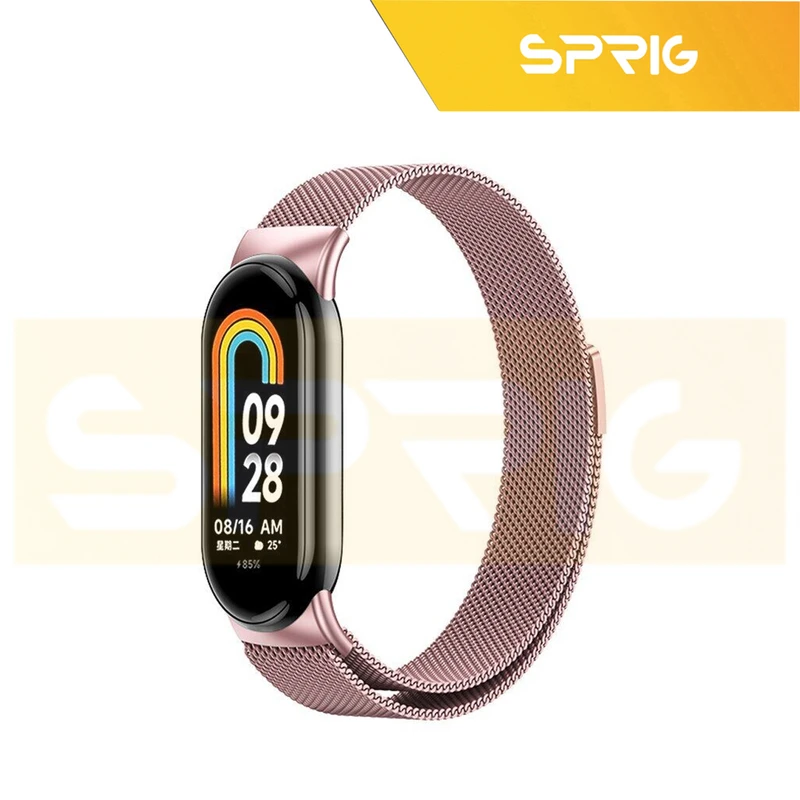 بند اسپریگ مدل Milanese مناسب برای ساعت هوشمند شیائومی Mi Band 10