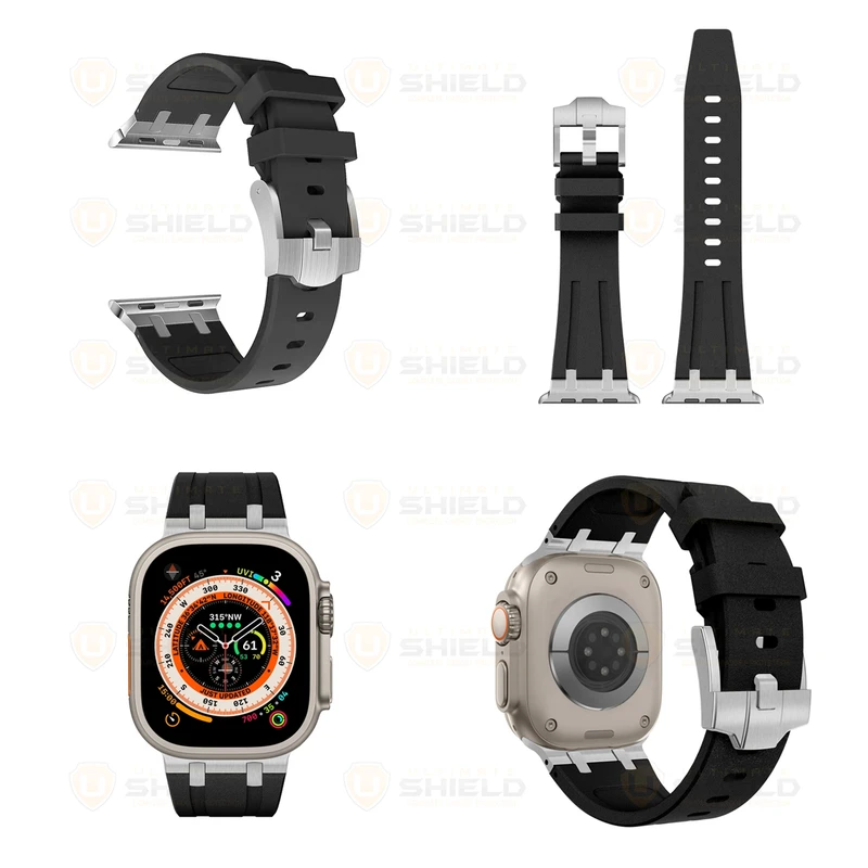 بند آلتیمیت شیلد مدل Stylish Defender مناسب برای اپل واچ 45 mm سری 7/8/9 به همراه کاور