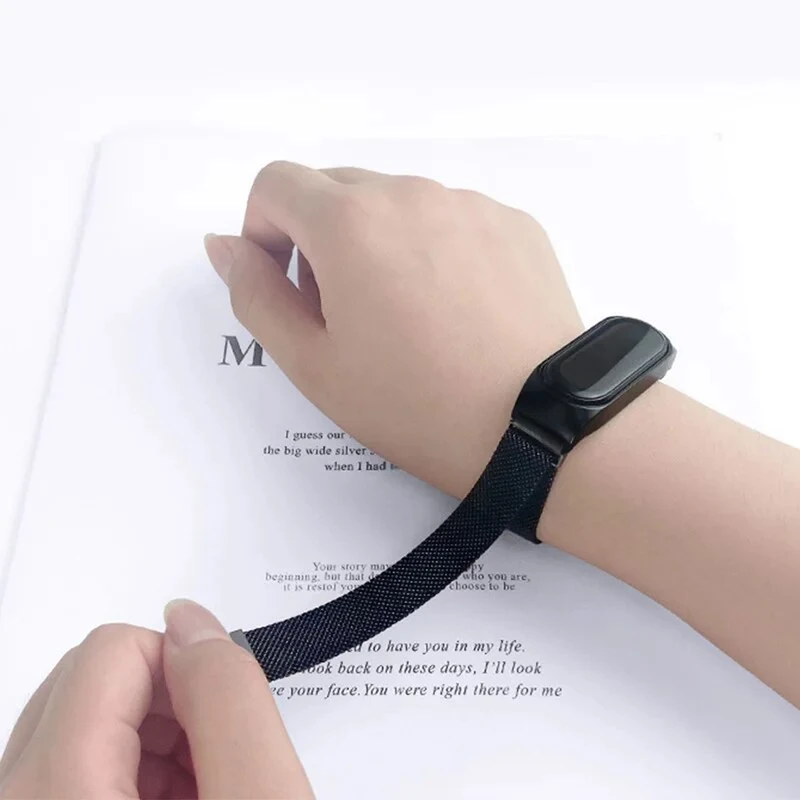 بند هاپلایت مدل Milanese HL مناسب برای ساعت هوشمند شیائومی Mi Band 7