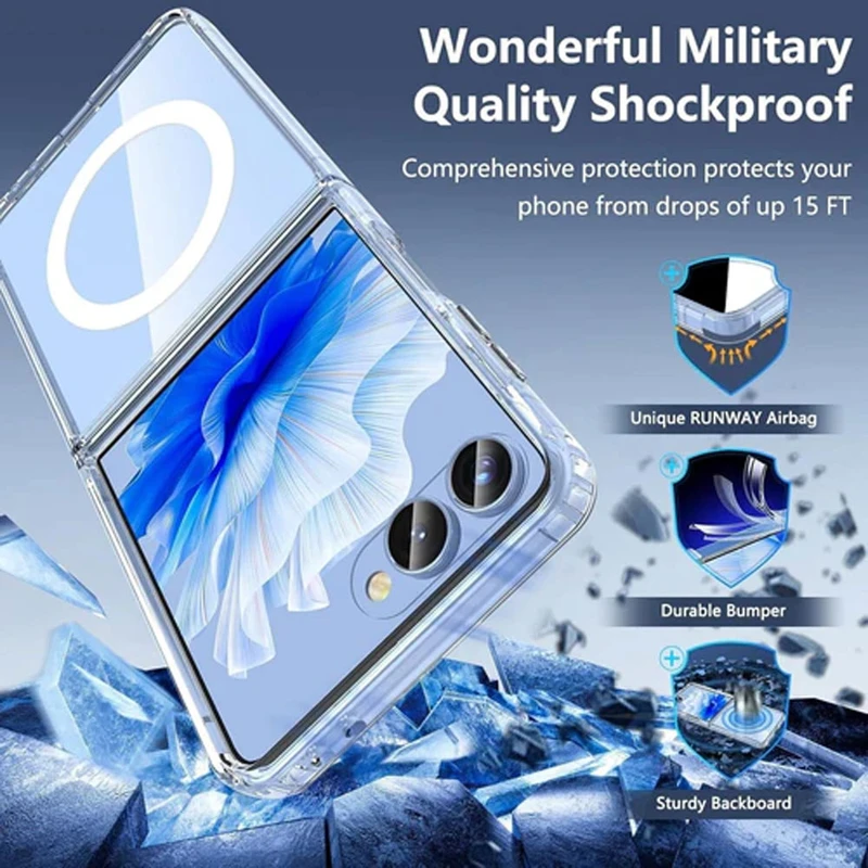 کاور آکوآرا مدل MagSafe مناسب برای گوشی موبایل سامسونگ Galaxy Z Flip 7