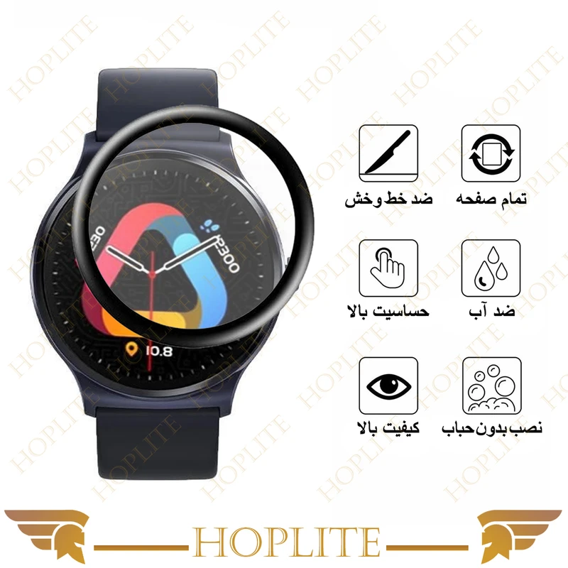 محافظ صفحه نمایش نانو هاپلایت مدل Pmma-HL مناسب برای ساعت هوشمند کیو سی وای GT بسته دو عددی