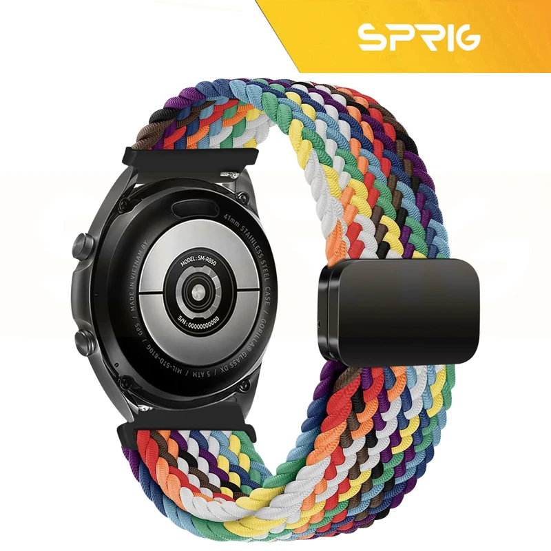 بند اسپریگ مدل Braided Solo magnet TW مناسب برای ساعت هوشمند ناتینگ سایز mm 22 سری CMF Watch Pro 3