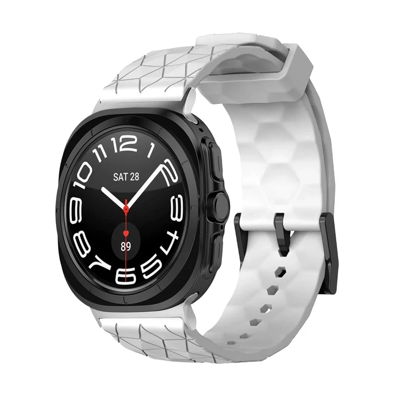 بند پلاس مدل Rhombus Silver HL مناسب برای ساعت هوشمند سامسونگ Galaxy Watch 7 Ultra 47mm