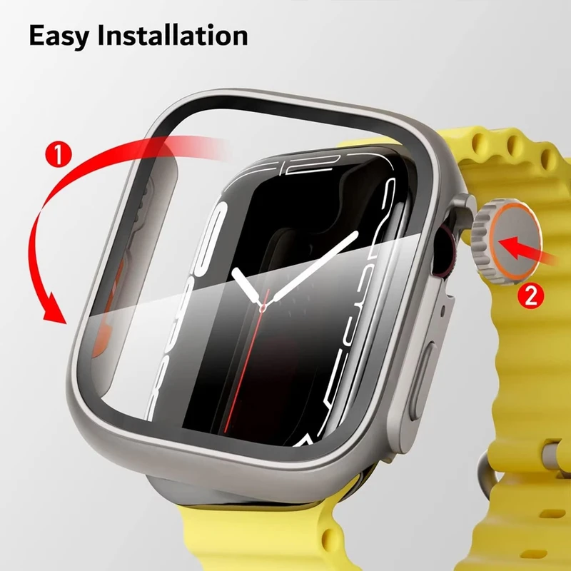 بند آکوآرا مدل Acero Ultra مناسب برای اپل واچ 44 mm سری 4/5/6/SE به همراه کاور