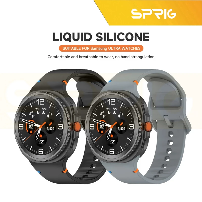 بند اسپریگ مدل Silic NewV W8 مناسب برای ساعت هوشمند سامسونگ Galaxy Watch 8 40mm / 8 44mm / 8 Classic 46mm