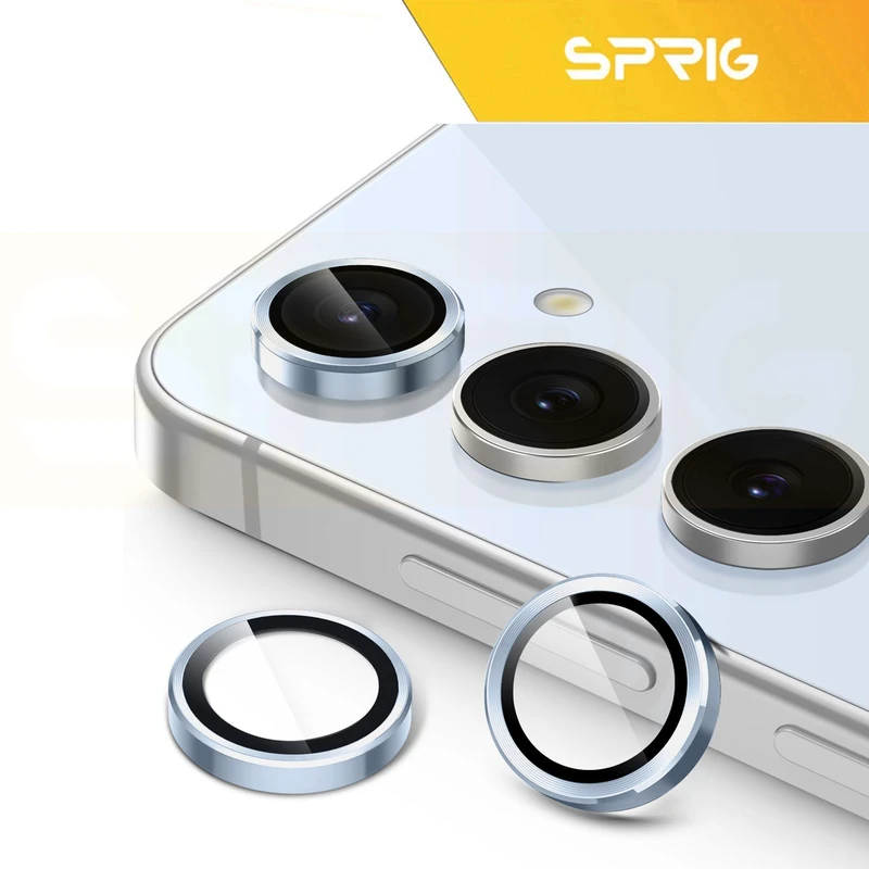 محافظ لنز دوربین اسپریگ مدل Ring metal مناسب برای گوشی موبایل سامسونگ Galaxy S25 FE