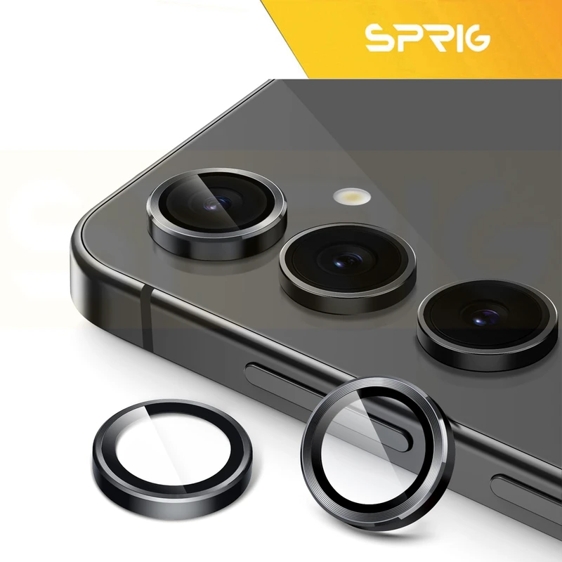 محافظ لنز دوربین اسپریگ مدل Ring metal مناسب برای گوشی موبایل سامسونگ Galaxy S25 FE