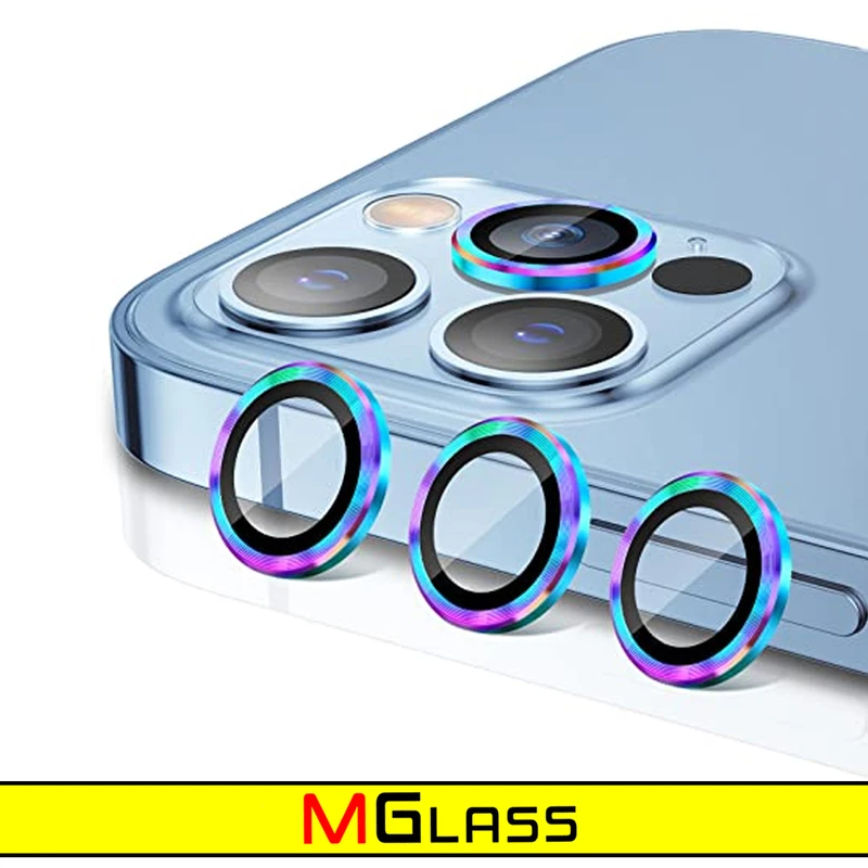 محافظ لنز دوربین ام‌گلس مدل Ring Metal مناسب برای گوشی موبایل اپل Iphone 13 Pro / 13 Pro Max