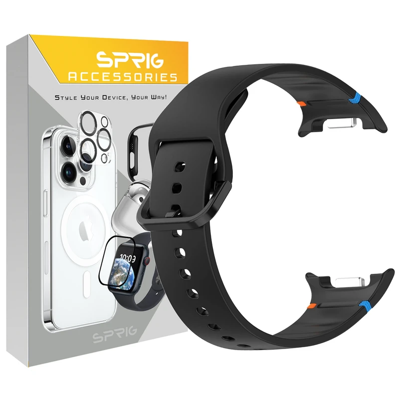بند اسپریگ مدل Silic NewV W8 مناسب برای ساعت هوشمند سامسونگ Galaxy Watch 8 40mm / 8 44mm