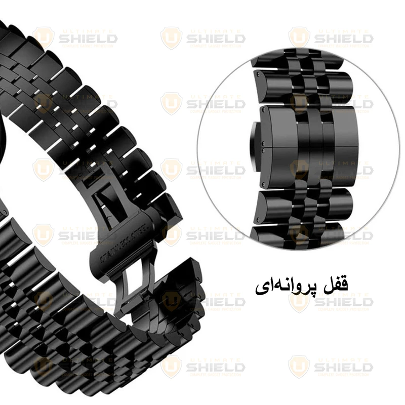 بند آلتیمیت شیلد مدل 5Row TW مناسب برای ساعت هوشمند گلوریمی GX Sport 22mm