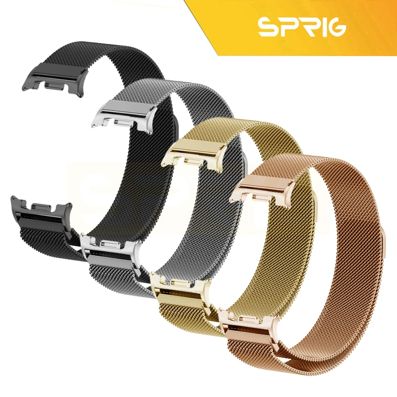 بند اسپریگ مدل Milanese W8 مناسب برای ساعت هوشمند سامسونگ Galaxy Watch 8 40mm / 8 44mm / 8 Classic 46mm