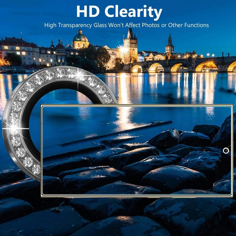 محافظ لنز دوربین رینگی هاپلایت مدل Diamond Protector HL مناسب برای گوشی موبایل شیائومی Poco X6