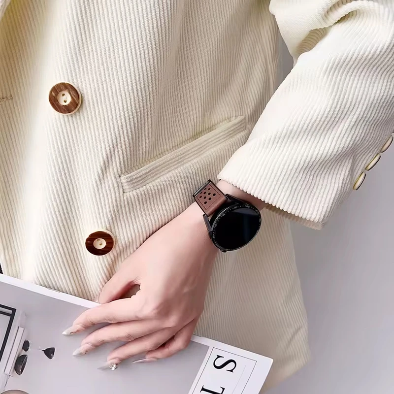 بند هاپلایت مدل Hole Leather Magnet HL TW مناسب برای ساعت هوشمند میبرو Lite 2 / X1 / A1 / A2 / C3