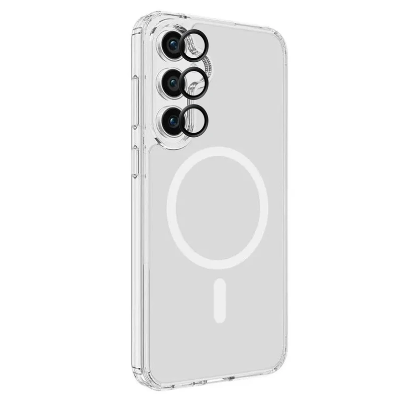 کاور هاپلایت مدل MagSafe Clear HL مناسب برای گوشی موبایل سامسونگ Galaxy S24 FE به همراه محافظ لنز دوربین