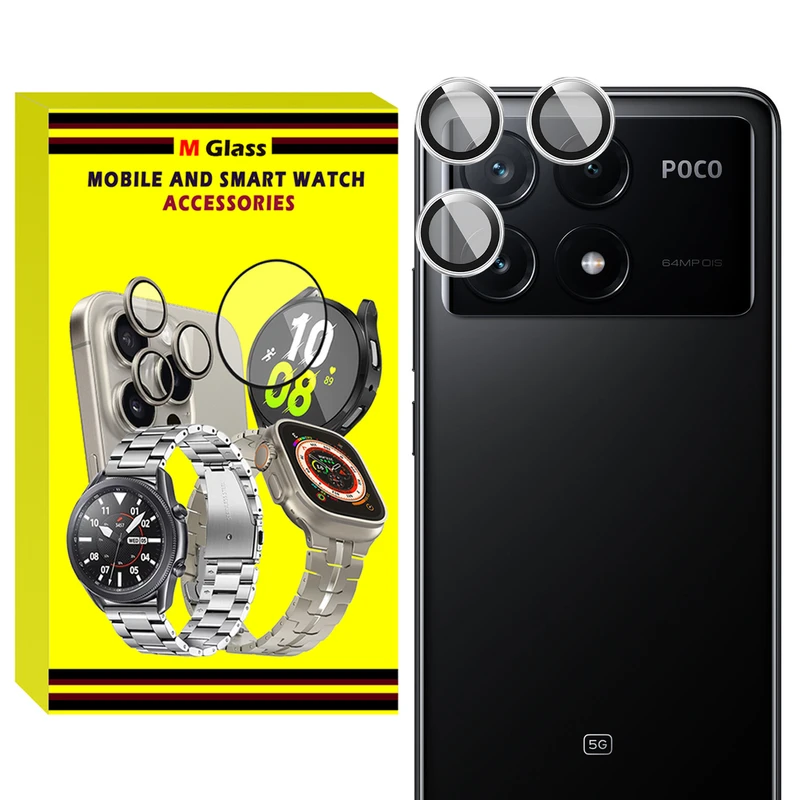 محافظ لنز دوربین فلزی ام‌گلس مدل RNG MTL MG مناسب برای گوشی موبایل شیائومی Poco X6 Pro