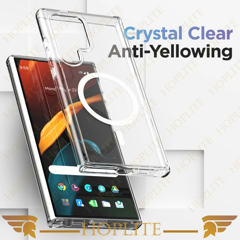 کاور هاپلایت مدل Clear-Magsafe-HL مناسب برای گوشی موبایل سامسونگ Galaxy S24 Ultra