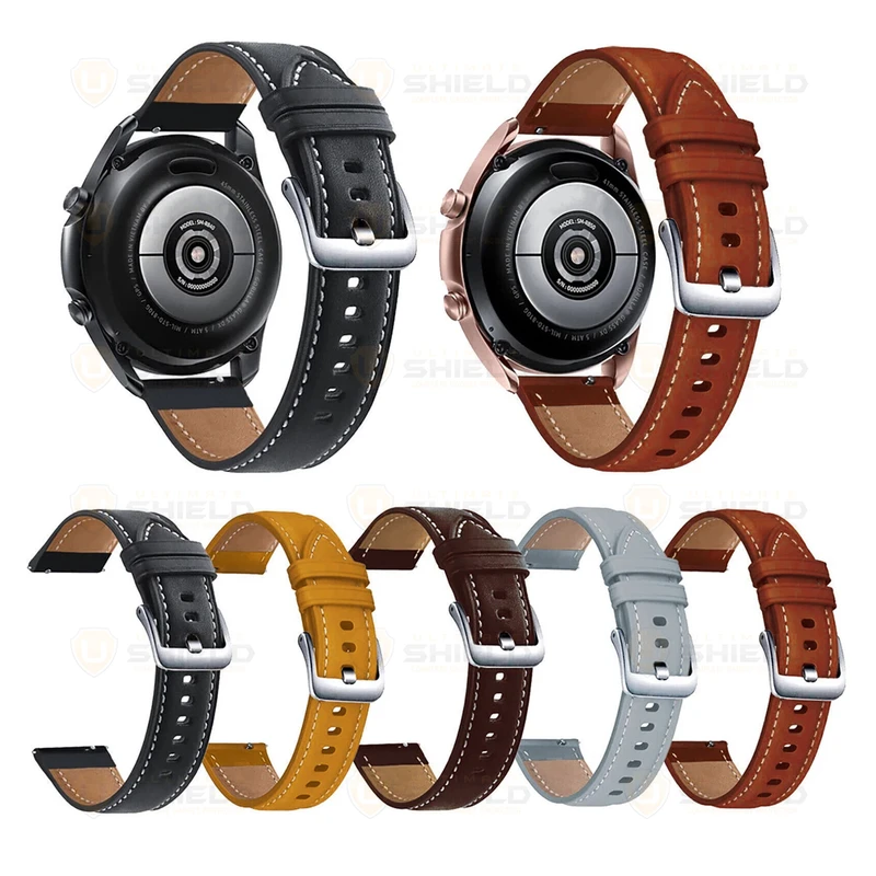 بند آلتیمیت شیلد مدل Leather SM مناسب برای ساعت هوشمند سامسونگ Galaxy Watch 7 44mm