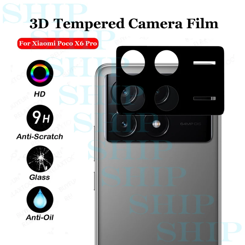 محافظ لنز دوربین شیپ مدل 3D-SH مناسب برای گوشی موبایل شیائومی Poco X6 Pro