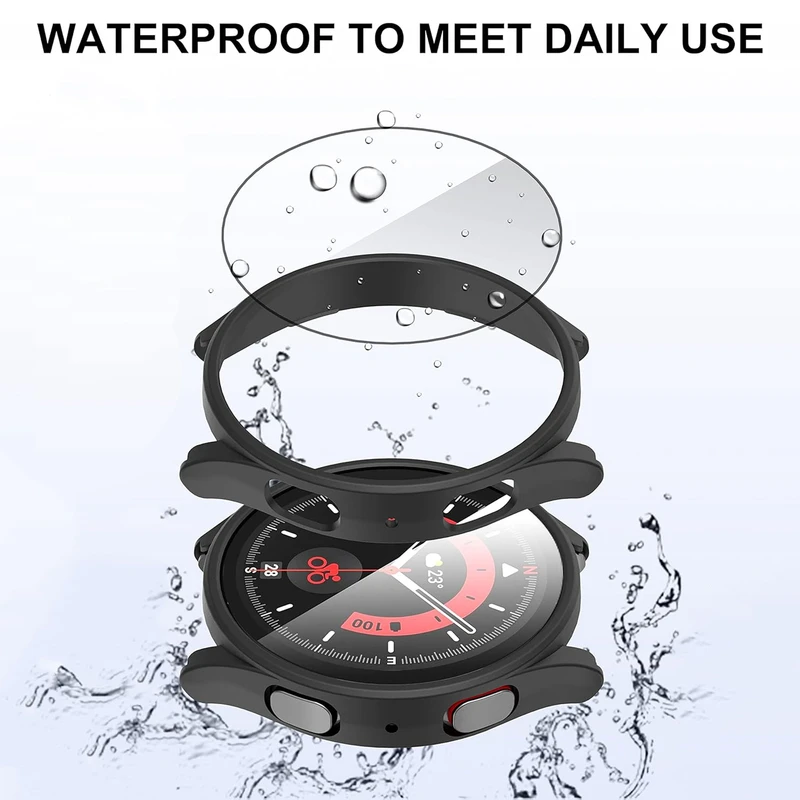 بند هاپلایت مدل 3Bead-GRD HL مناسب برای ساعت هوشمند سامسونگ Galaxy Watch 5 Pro 45mm به همراه کاور