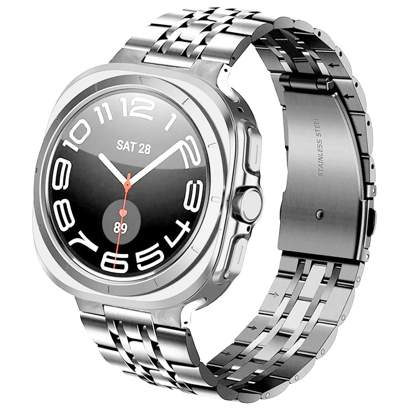 بند اسپریگ مدل 7Bead JustG مناسب برای ساعت هوشمند سامسونگ Galaxy Watch 7 Ultra 47mm به همراه کاور
