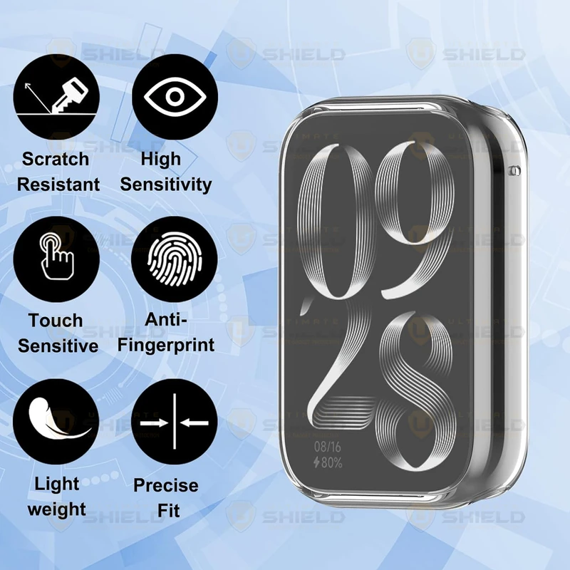 کاور آلتیمیت شیلد مدل Jelly Protection مناسب برای ساعت هوشمند شیائومی Mi Band 9 Pro