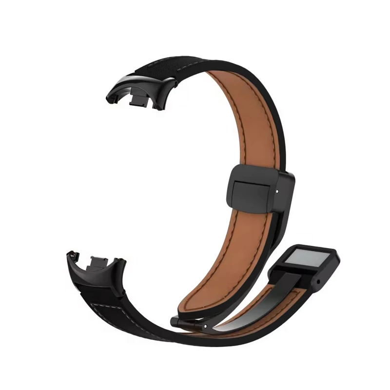 بند آکوآرا مدل Magnetic Leather مناسب برای مچ‌بند هوشمند شیائومی Mi Band 8