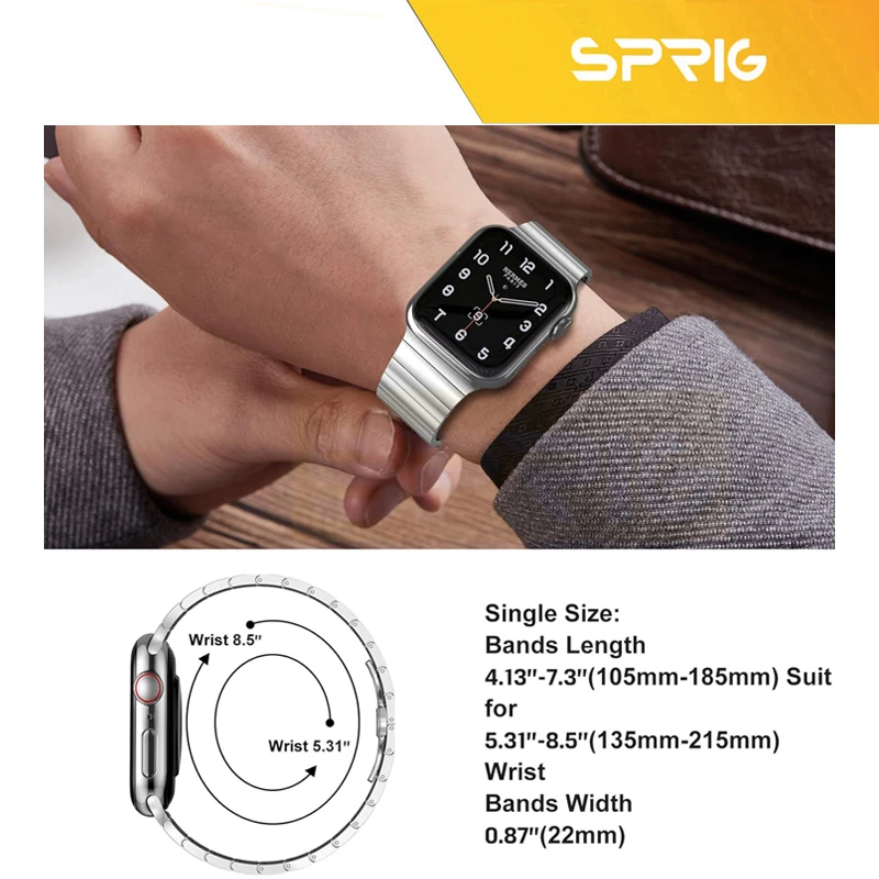 بند اسپریگ مدل Swatch Link STL مناسب برای اپل واچ 38/40/41 میلی متری سری SE/1/2/3/4/5/6/7/8/9