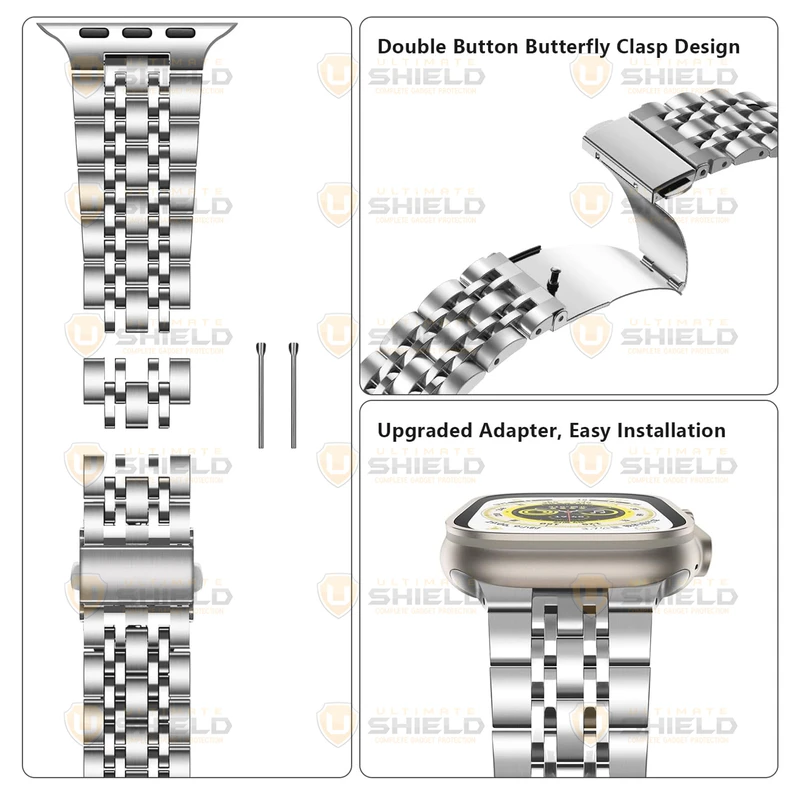 بند آلتیمیت شیلد مدل 7Bead SLV 2C مناسب برای اپل واچ 49 mm سری Ultra