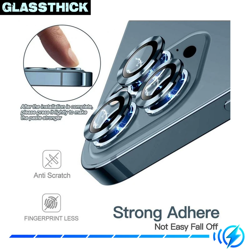 محافظ لنز دوربین گلستیک مدل Ring Metal مناسب برای گوشی موبایل اپل Iphone 13 Pro / 13 Pro Max