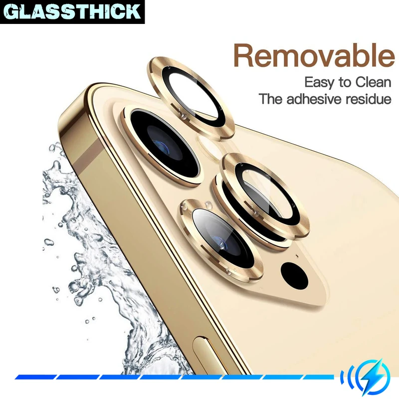 محافظ لنز دوربین گلستیک مدل Ring Metal مناسب برای گوشی موبایل اپل Iphone 13 Pro / 13 Pro Max