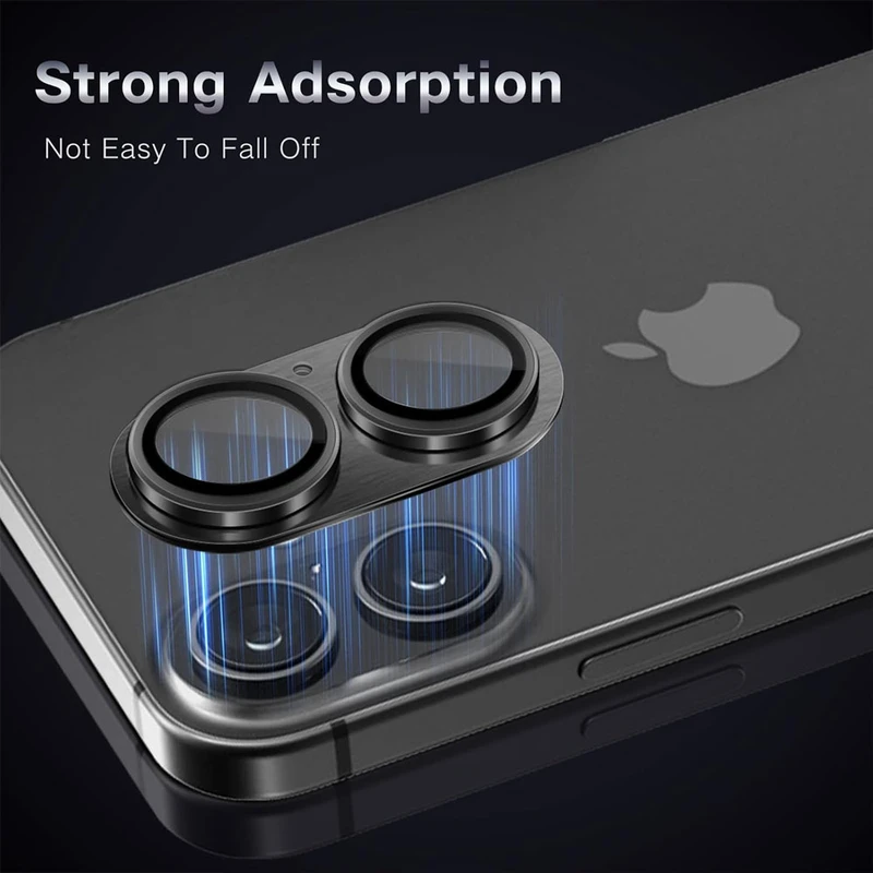 محافظ لنز دوربین فلزی آکوآرا مدل All-Round Protection مناسب برای گوشی موبایل اپل iPhone 17