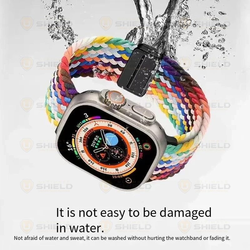 بند آلتیمیت شیلد مدل Braided Magsolo Mix مناسب برای اپل واچ Ultra / Ultra 2 سایز 49mm