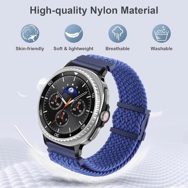 بند آلتیمیت شیلد مدل Braided Magnet NV8 مناسب برای ساعت هوشمند سامسونگ Galaxy Watch 8 40mm / Galaxy Watch 8 44mm / Galaxy Watch 8 Classic 46mm