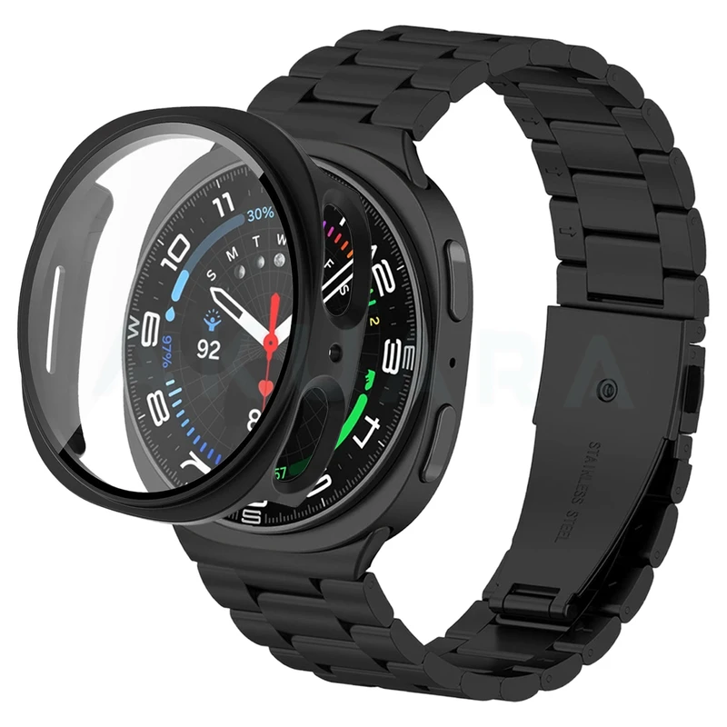 بند آکوآرا مدل 3Bead GRDH مناسب برای ساعت هوشمند سامسونگ Galaxy Watch 8 44mm به همراه کاور