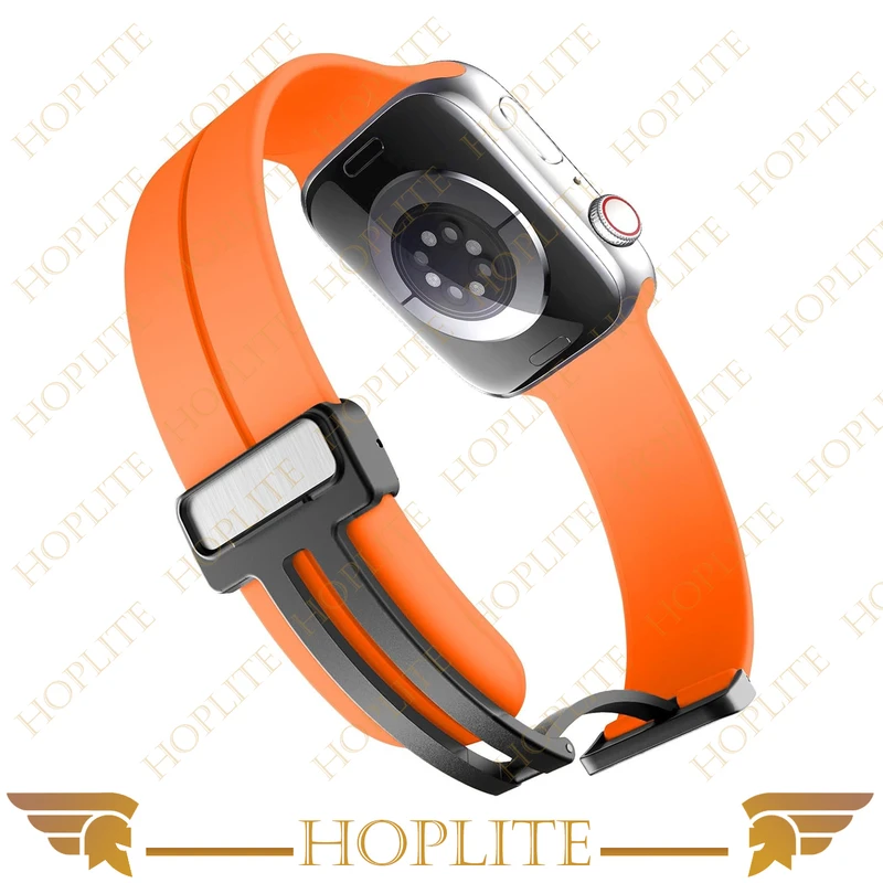 بند هاپلایت مدل Magnetic-ORG-HL مناسب برای ساعت هوشمند ویرفیت HK8 pro max / HK9 Ultra 2 / T900 Ultra