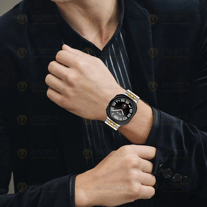 بند آلتیمیت شیلد مدل 7Row SLV 2C مناسب برای ساعت هوشمند سامسونگ Galaxy Watch 7 Ultra 47mm