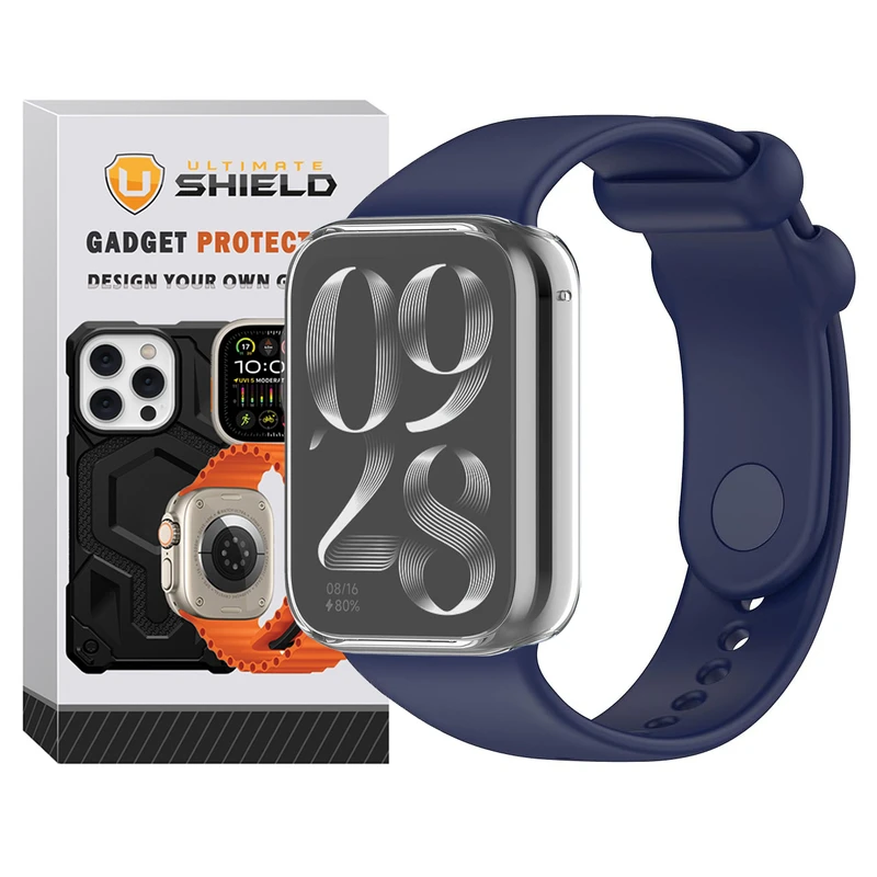 بند آلتیمیت شیلد مدل Special Jelly GRD CL مناسب برای ساعت هوشمند شیائومی Mi Band 9 pro به همراه کاور