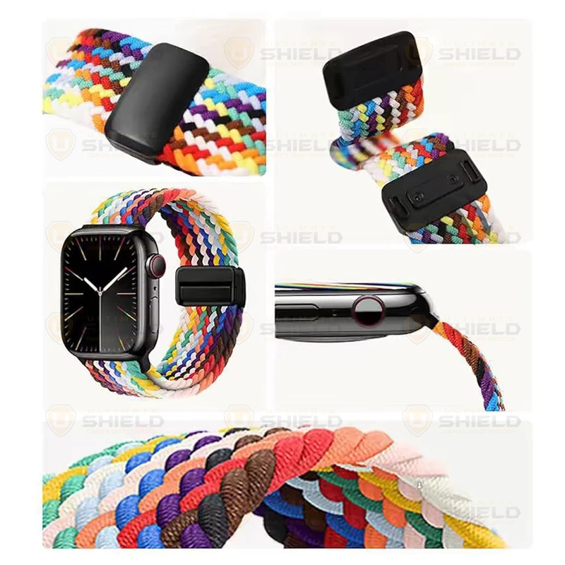 بند آلتیمیت شیلد مدل Braided Magsolo مناسب برای اپل واچ سری 4/5/6/Se سایز 44mm