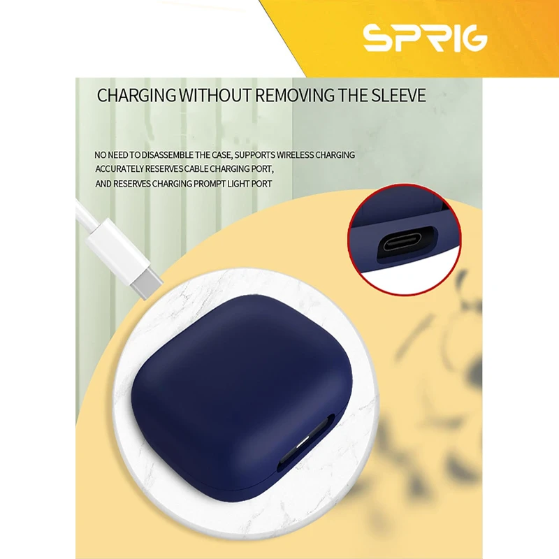 کاور اسپریگ مدل Silicone-SP مناسب برای کیس هدفون بی سیم انکر Soundcore C40i