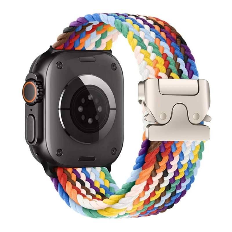 بند ساعت آکوآرا مدل Woven Parachute مناسب برای اپل واچ 45 mm