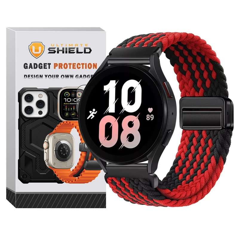 بند آلتیمیت شیلد مدل Braided Magsolo Mix مناسب برای ساعت هوشمند سامسونگ Galaxy Watch 6 40mm