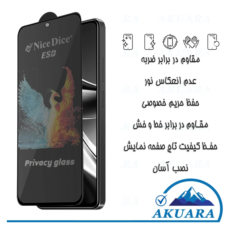 محافظ صفحه نمایش آکوآرا مدل Premium PRV1 Nice مناسب برای گوشی موبایل سامسونگ Galaxy S25 FE
