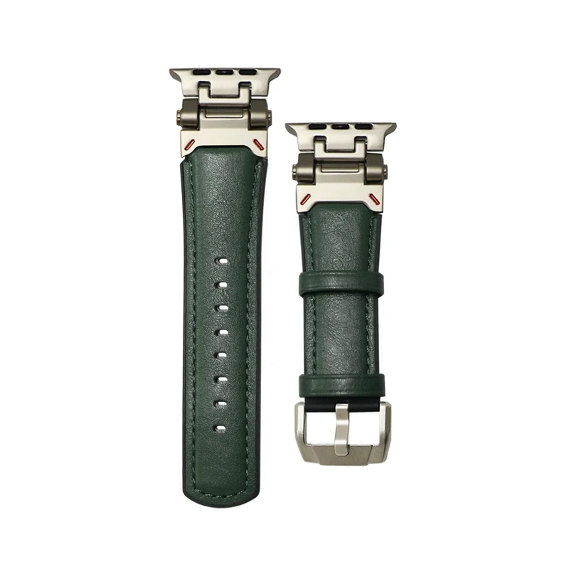 بند هاپلایت مدل Leather Rover HL مناسب برای اپل واچ سری Se/1/2/3/4/5/6/7/8/9/Ultra/Ultra2 سایز 42/44/45/49mm