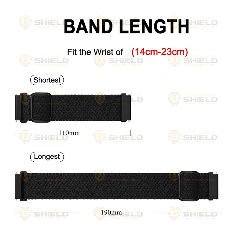 بند آلتیمیت شیلد مدل Braided TW مناسب برای ساعت هوشمند گلوریمی GX Sport 22mm