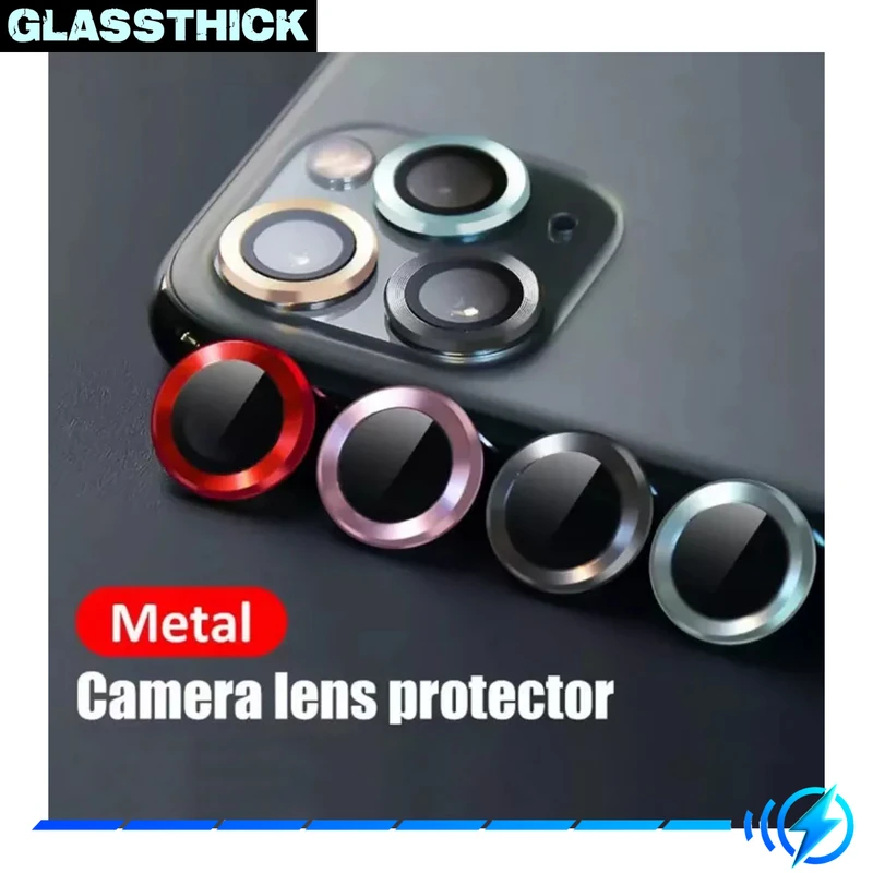 محافظ لنز دوربین گلستیک مدل Ring Metal مناسب برای گوشی موبایل اپل Iphone 13 Pro / 13 Pro Max