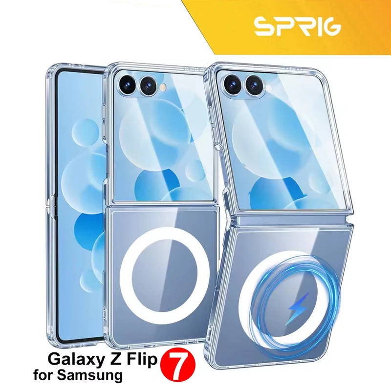 کاور اسپریگ مدل Clear Magsafe مناسب برای گوشی موبایل سامسونگ Galaxy Z Flip 7
