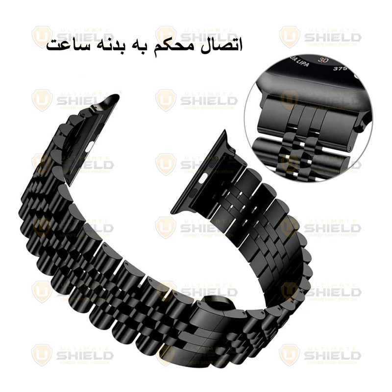 بند آلتیمیت شیلد مدل 5Bead مناسب برای اپل واچ 44/45/46/49 میلی متری سری SE1/SE2/SE3/4/5/6/7/8/9/10/11/Ultra/Ultra2/Ultra3