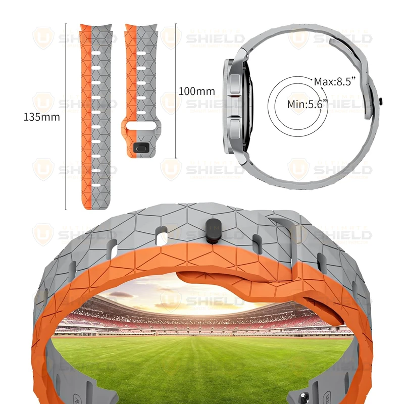 بند آلتیمیت شیلد مدل Ball Band Arc Mix مناسب برای ساعت هوشمند سامسونگ Galaxy Watch 5 40mm / Watch 5 44mm / Watch 5 Pro 45mm