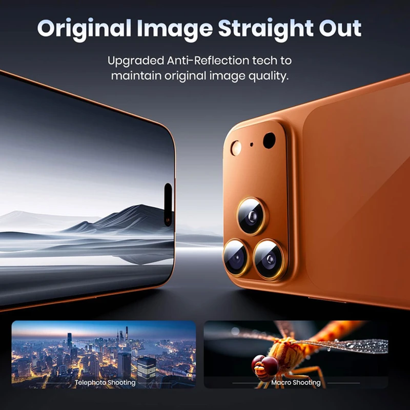محافظ لنز دوربین فلزی آکوآرا مدل All-Round Protection مناسب برای گوشی موبایل اپل iPhone 17 Pro Max